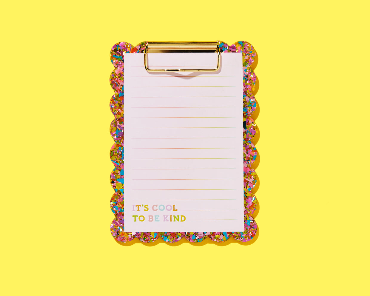 For Fun - Happy Confetti Mini Clipboard + Notepad