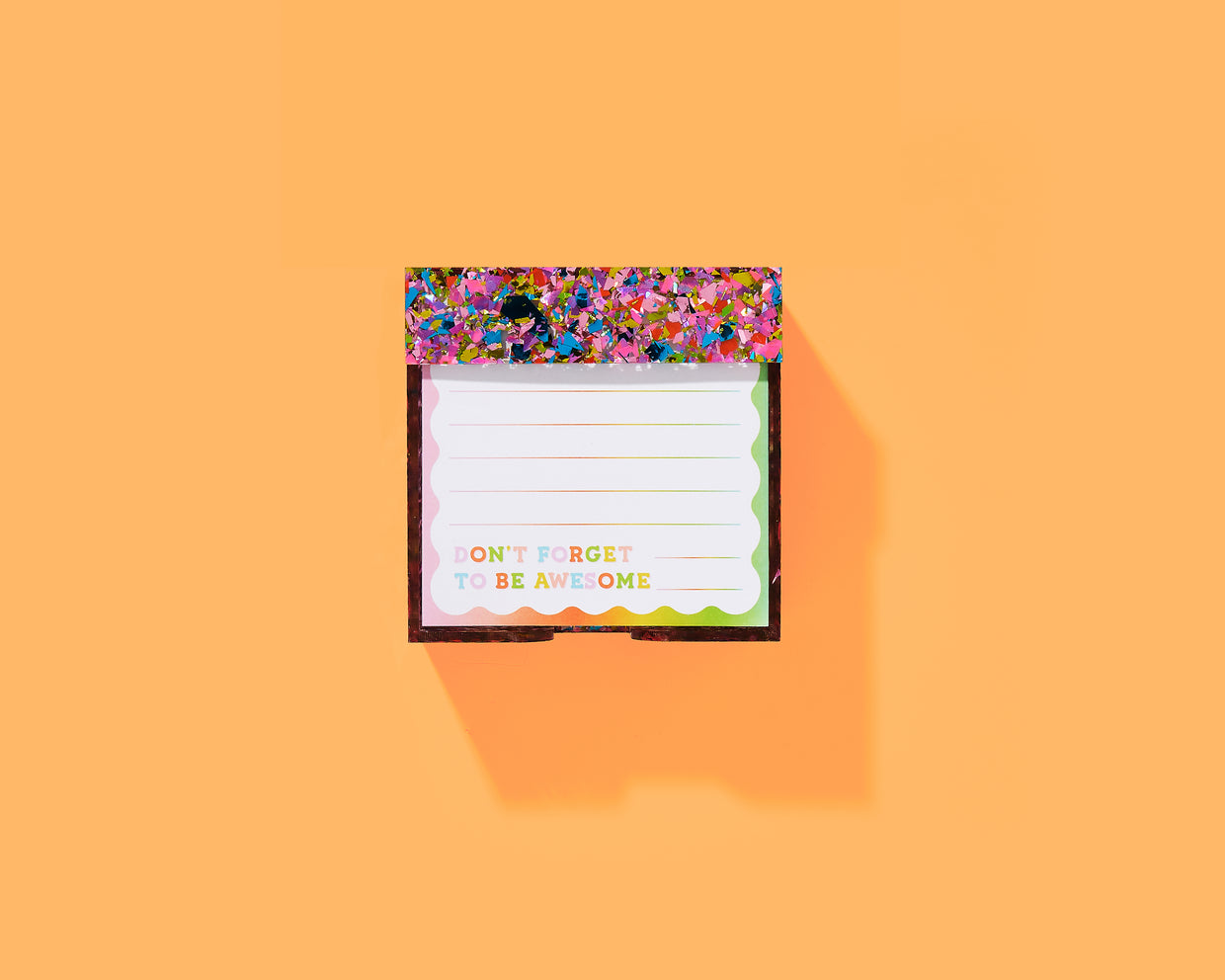 For Fun - Happy Confetti Note + Holder
