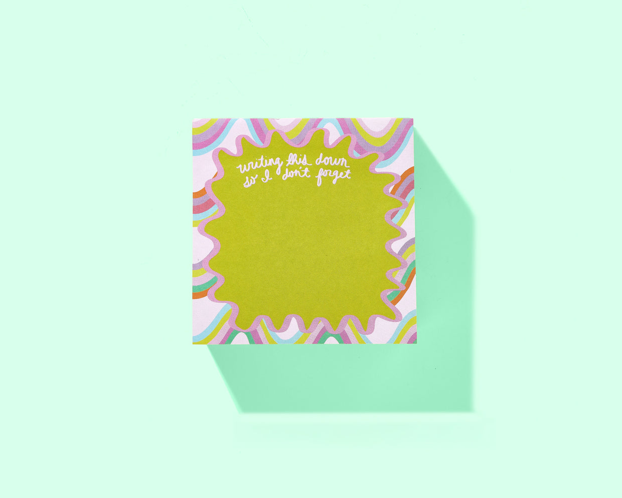 Wavy Sticky Reminder Pad