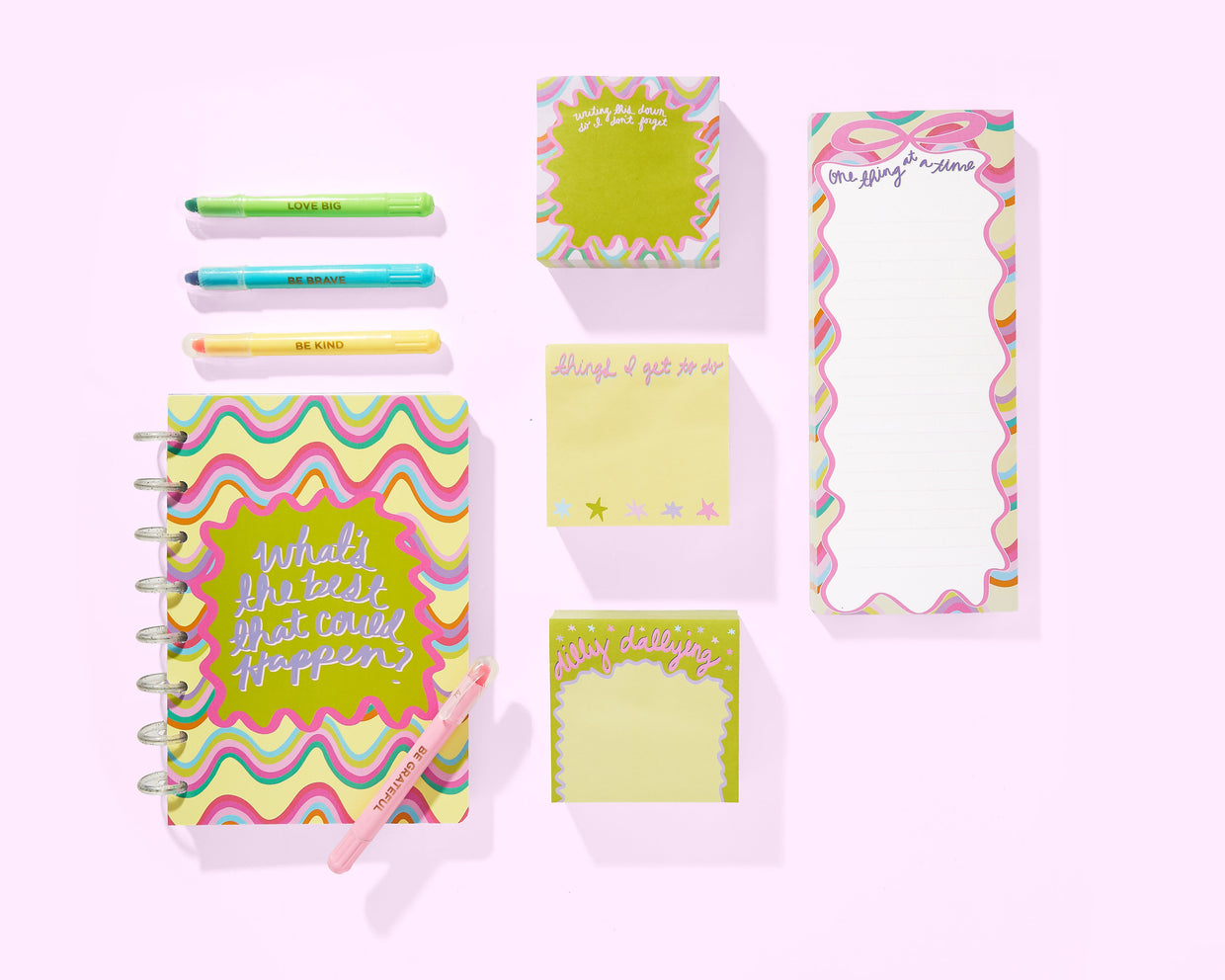 Wavy Sticky Reminder Pad