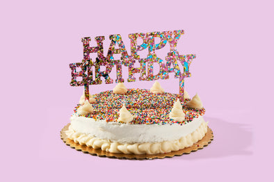 For Fun - Happy Birthday Happy Confetti Cake Topper