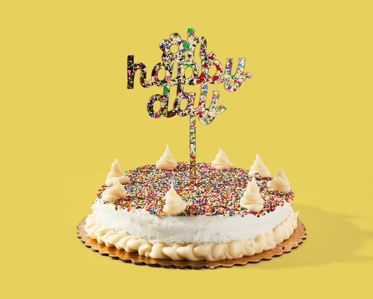 For Fun - Oh Happy Day Confetti Cake Topper