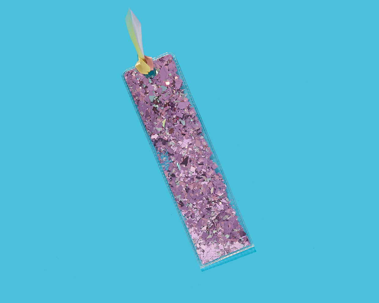 For Fun - Purple Confetti Bookmark