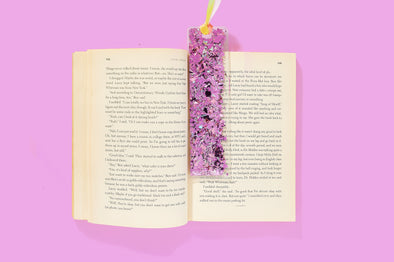 For Fun - Purple Confetti Bookmark