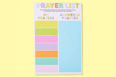 Colorful Prayer List Notepad