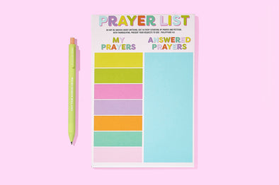 Colorful Prayer List Notepad