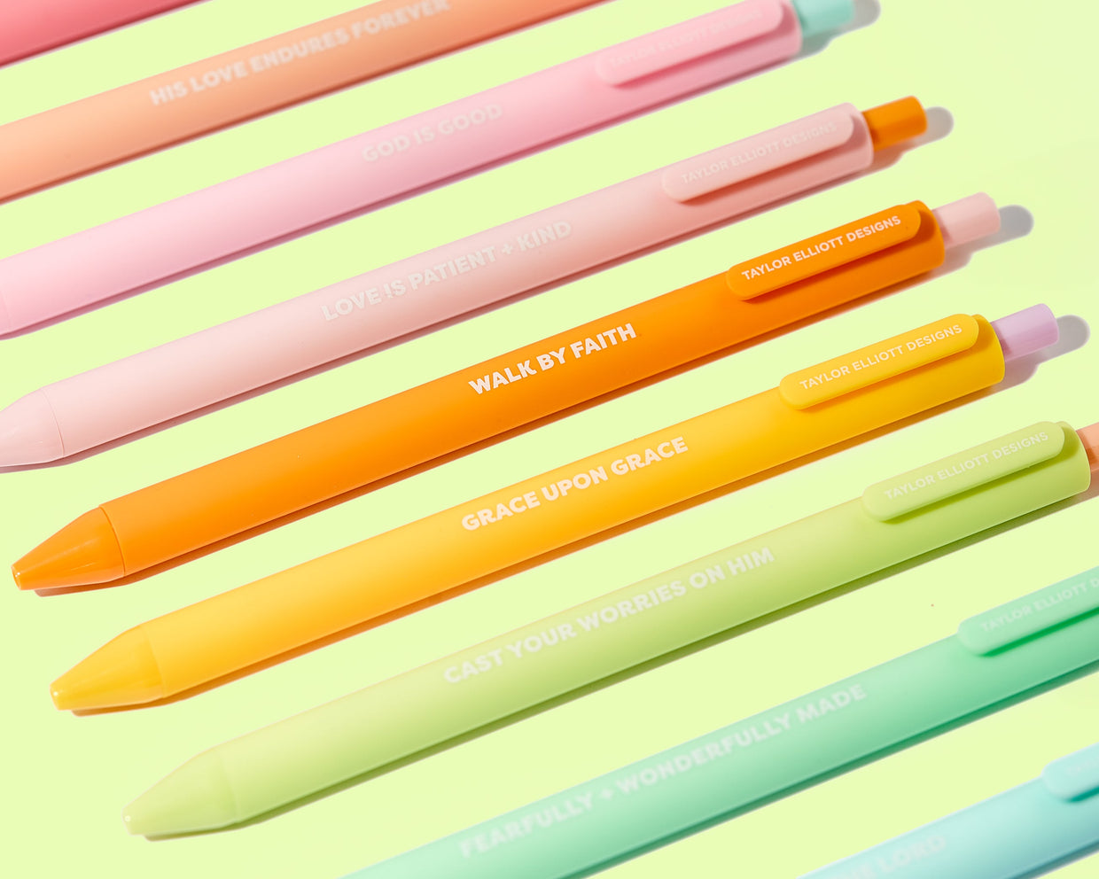 Faith Set of 10 Colored Gel Pens