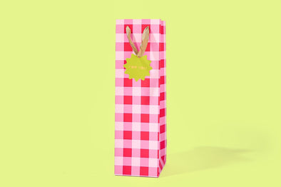 Red + Pink Gingham Gift Bags (3 sizes)