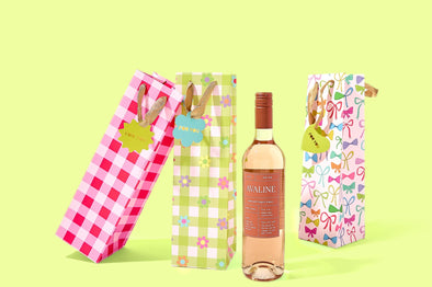 Gingham Flowers Gift Bags (3 sizes)