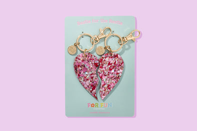 For Fun - Besties Heart Keychain Set