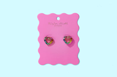 Mae Heart Stud Earrings