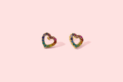 Mae Heart Stud Earrings